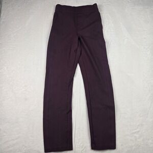 Spanx Leggings Womens Small‎ Tall Burgundy Perfect Fit Pocket Leggings